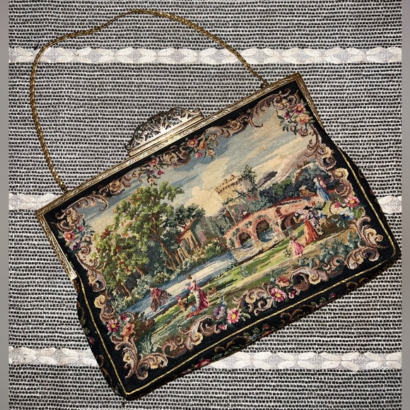 Vintage Tapestry Evening Bag - Picture 2 of 3